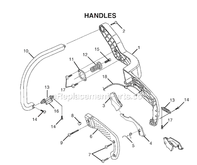 Page E Diagram and Parts List for RY74007D  Ryobi Chainsaw