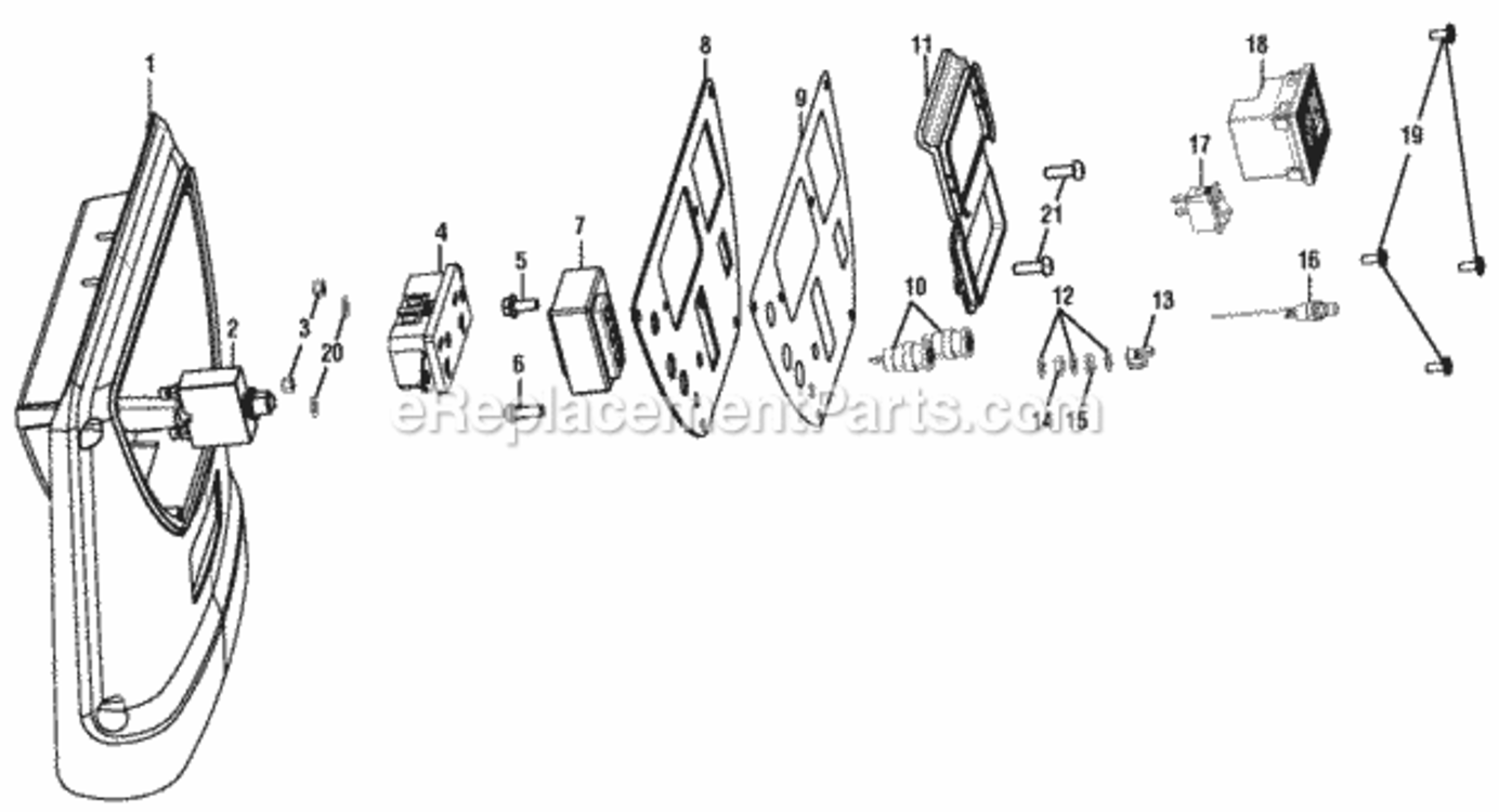 Page C Diagram and Parts List for RYI2200G  Ryobi Generator