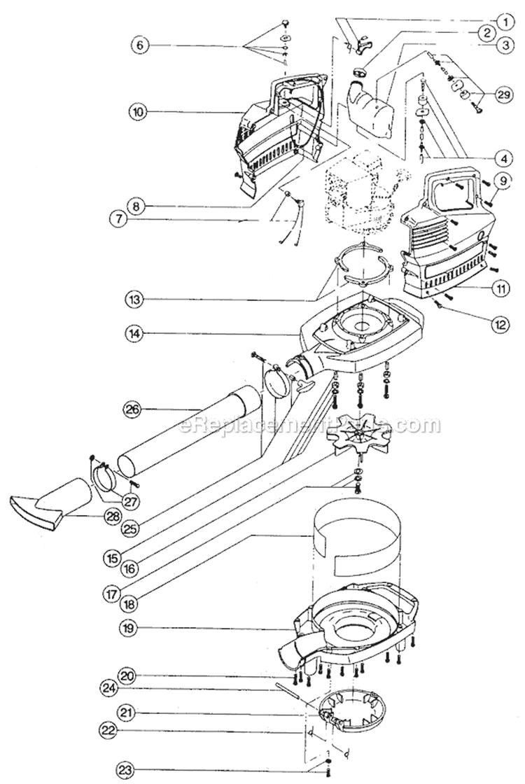 Page B Diagram and Parts List for 300 Ryan  809020001-911125000 Ryobi Trimmer