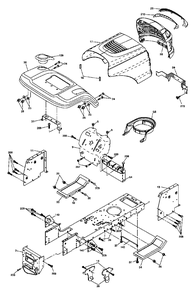 Part Location Diagram of 192528X613 Ryobi Fender