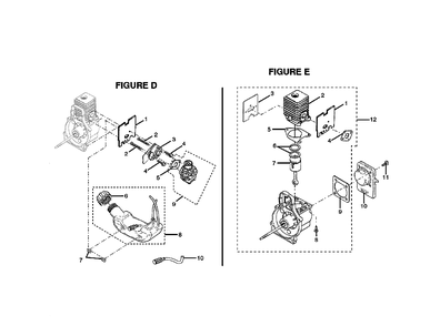 Fig-2 Diagram and Parts List for UT70007  Ryobi Trimmer