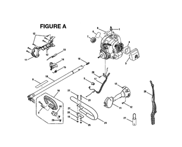 Fig-0 Diagram and Parts List for RY30961  Ryobi Trimmer