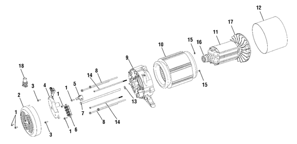 Figure B Diagram and Parts List for RY 908000 E (Rev 03)(090930339)(2019-02) Ryobi Generator