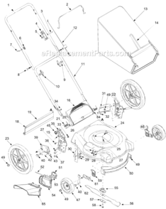 Page A Diagram and Parts List for 11A-545D734  Ryobi Lawn Mower