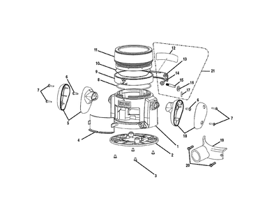 Fig-0 Diagram and Parts List for R181FB  Ryobi Router