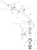 Part Location Diagram of 153700 Ryobi Bump Head Assembly