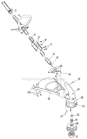 Part Location Diagram of 791-181566 Ryobi Gearbox