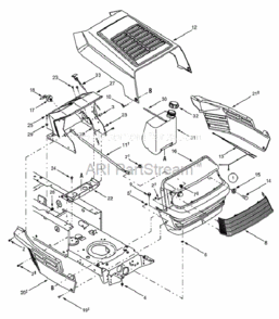 Part Location Diagram of 931-04082 MTD Panel-dash
