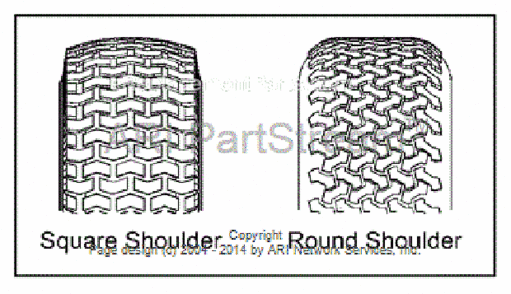 Wheels - Front Diagram and Parts List for 13A3665G000 2003 Ryobi Lawn Mower