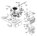 Page L Diagram and Parts List for 13AD678G034  Ryobi Lawn Tractor