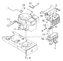 Page M Diagram and Parts List for 13AD678G034  Ryobi Lawn Tractor