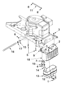 Page O Diagram and Parts List for 13AD678G034  Ryobi Lawn Tractor
