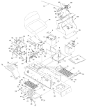 Page T Diagram and Parts List for 13AD678G034  Ryobi Lawn Tractor