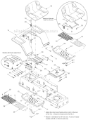 Page G Diagram and Parts List for 13AN688G034  Ryobi Lawn Tractor