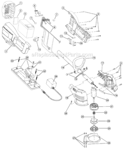 Part Location Diagram of 791-182697 Ryobi Right Battery Housing