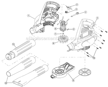 Part Location Diagram of 791-180503 Ryobi Motor Pad