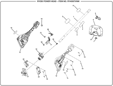 Part Location Diagram of 694572001 Ridgid Torsion Spring