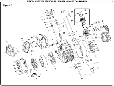 Part Location Diagram of 310772062 Homelite STATOR