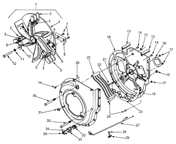 Part Location Diagram of 681-0060-0662 MTD Hsg-assy-outer