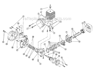 Part Location Diagram of 791-683390 Ryobi Module Assembly