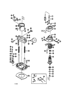 Router Diagram and Parts List for R-50K  Ryobi Router