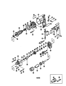 Part Location Diagram of 6550088 Ryobi Switch d10pvr,d100avr,d130vr
