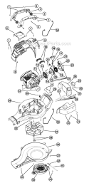 Page B Diagram and Parts List for 340BV 41DS340G034 Ryobi Leaf Blower / Vacuum