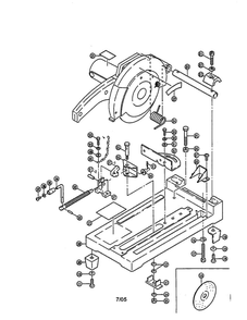 Part Location Diagram of 9301000 Ryobi Hex Nut M10