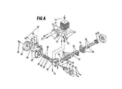 Fig-0 Diagram and Parts List for 200-1 909018527-009120700 Ryobi Leaf Blower / Vacuum