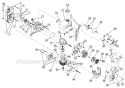 Page B Diagram and Parts List for 410R 21EK410G034 Ryobi Tiller