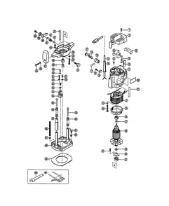 Fig-0 Diagram and Parts List for R150K  Ryobi Router