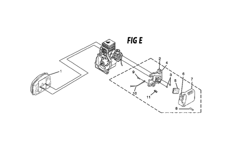 Fig-3 Diagram and Parts List for UT70001A  Ryobi Trimmer