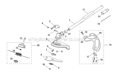 Part Location Diagram of 983381007 Homelite Screw (1/4-20 X 1-1/4 In.)