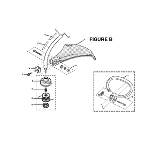 Fig-1 Diagram and Parts List for UT70001A  Ryobi Trimmer
