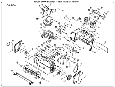 Part Location Diagram of 280400003 Ryobi Brushless Motor Controller
