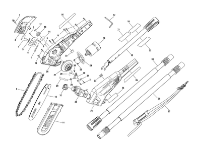 Figure A Diagram and Parts List for RY 40050 (Rev 01)(311069002)(2018-10) Ryobi Trimmer