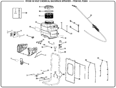 Part Location Diagram of 995000354 Homelite Operator's Manual (961087023)