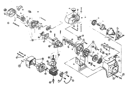 Fig-0 Diagram and Parts List for SUPREME 811097001-910019700 Ryobi Trimmer