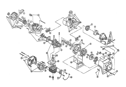 Fig-0 Diagram and Parts List for IDC580-2 009093701-105073600 Ryobi Trimmer