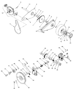 Part Location Diagram of 781-0676-0637 MTD Case chain rh