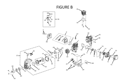 Fig-1 Diagram and Parts List for RY30021  Ryobi Trimmer
