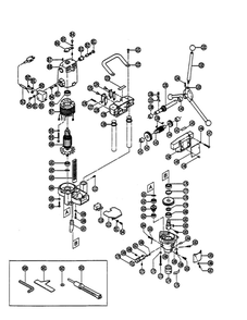 Chisel Mortiser Diagram and Parts List for DM-25A  Ryobi Mortiser