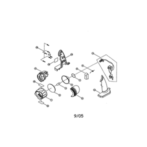 Flashlight Diagram and Parts List for FL1200  Ryobi Worklight & Flashlight