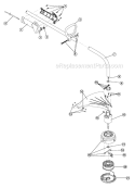Part Location Diagram of 753-04276 MTD Drive Shaft Housing Assembly