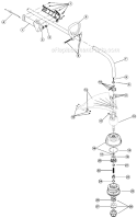 Shaft Assembly Diagram and Parts List for 705R 41AD705G034 Ryobi Trimmer