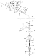 Lower Shaft Assembly Diagram and Parts List for 725R 41BD725A034 Ryobi Trimmer