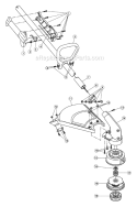 Shaft Assembly Diagram and Parts List for 765R 41AD65CG034 Ryobi Trimmer