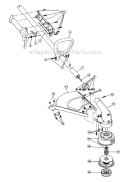 Page B Diagram and Parts List for 765R 41ADL02G034 Ryobi Trimmer