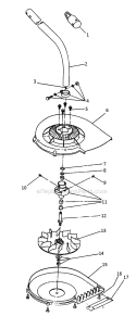 Page C Diagram and Parts List for 780RB 203096321 Ryobi Trimmer