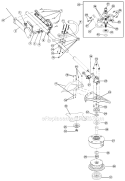 Part Location Diagram of 791-147345B MTD Reel and Line Assembly